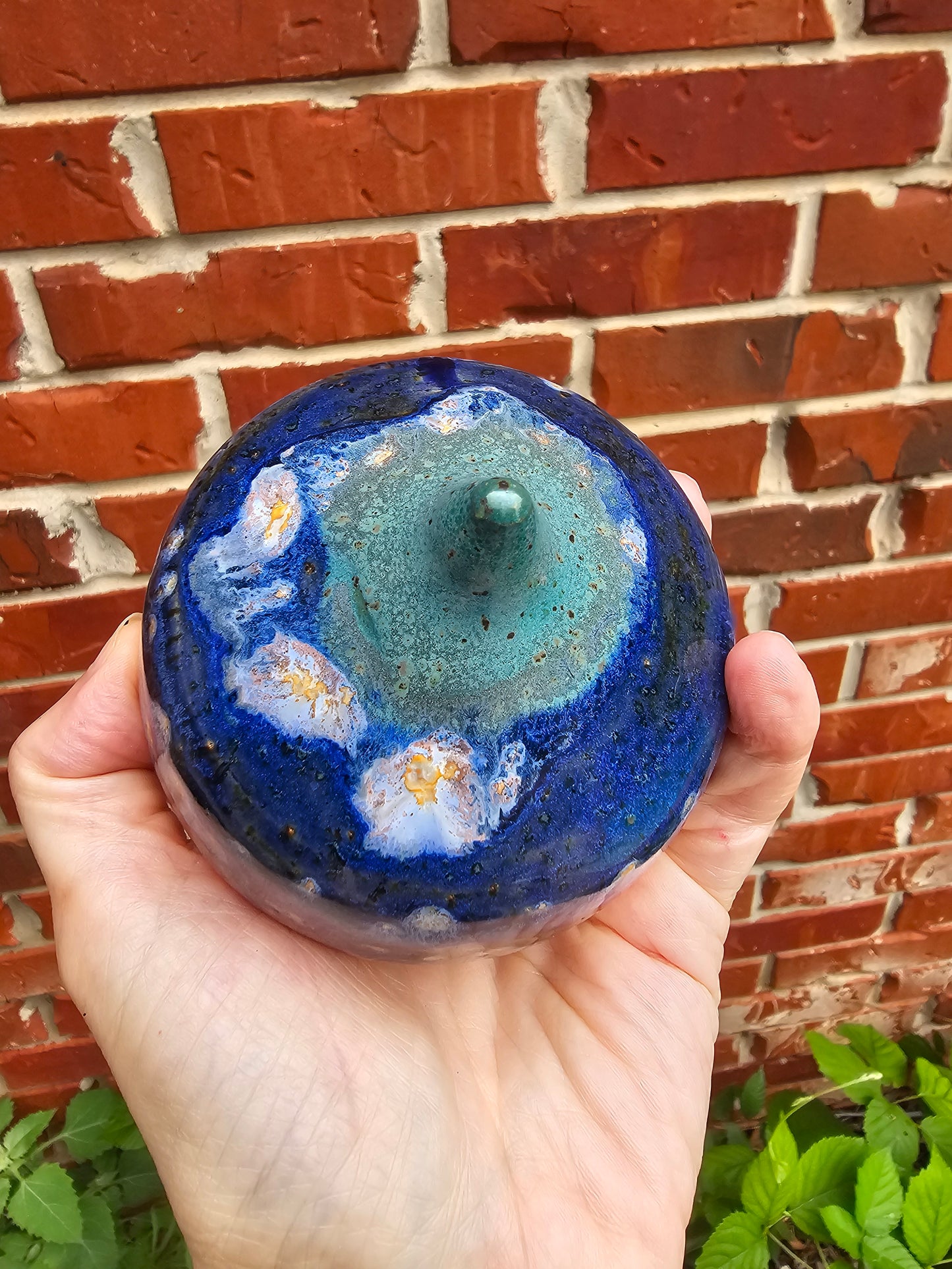 Ceramic Starry Night Galaxy Bulb Sculpture