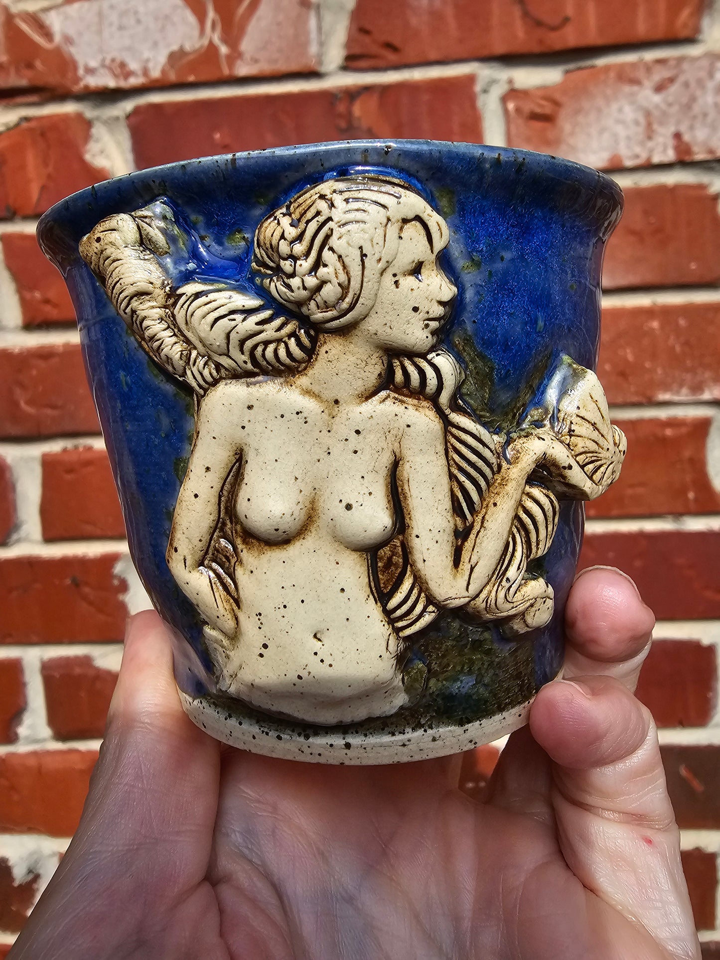 Goddess mermaid cup #1 Starry Night Blue Galaxy