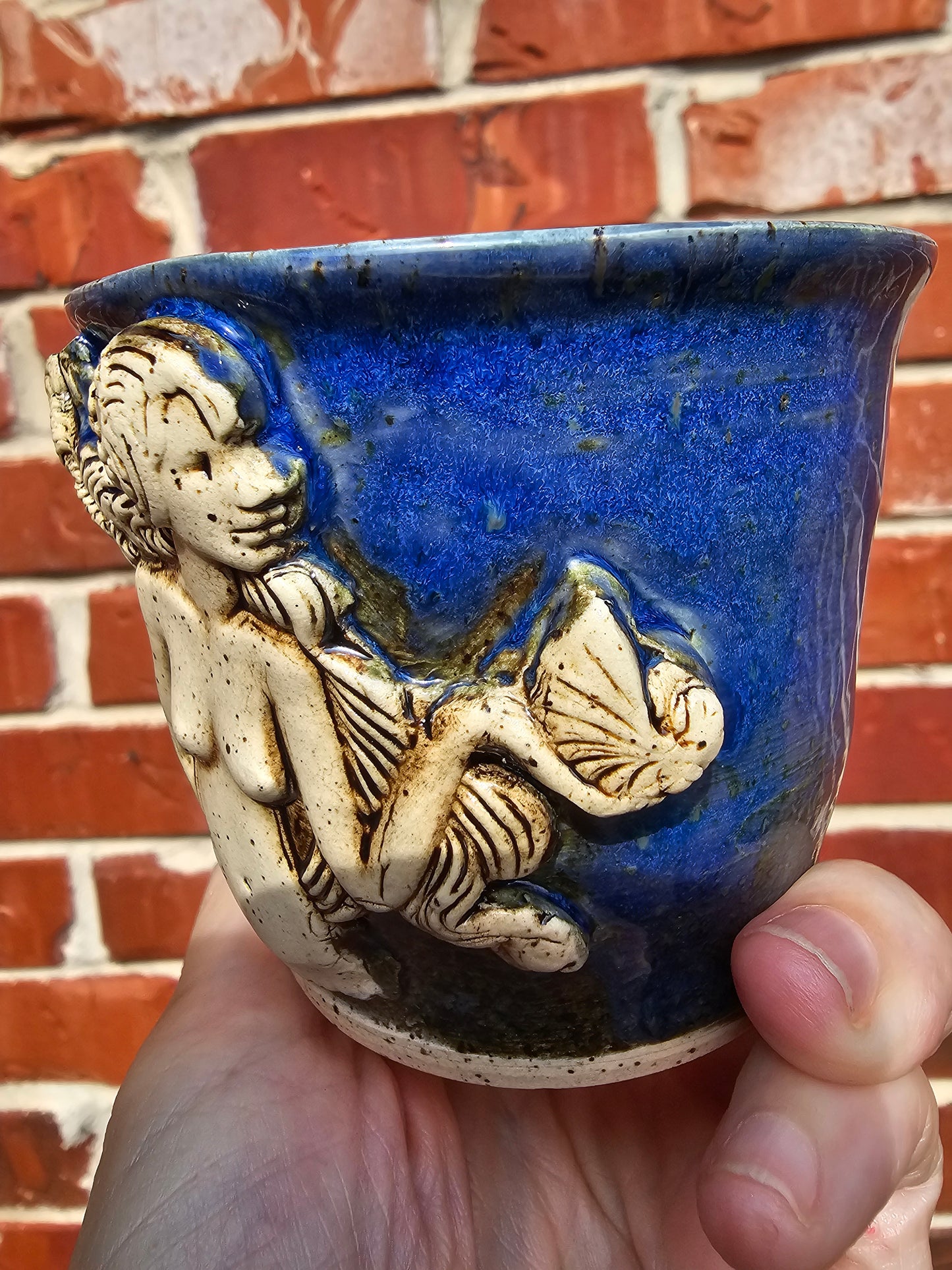 Goddess mermaid cup #1 Starry Night Blue Galaxy