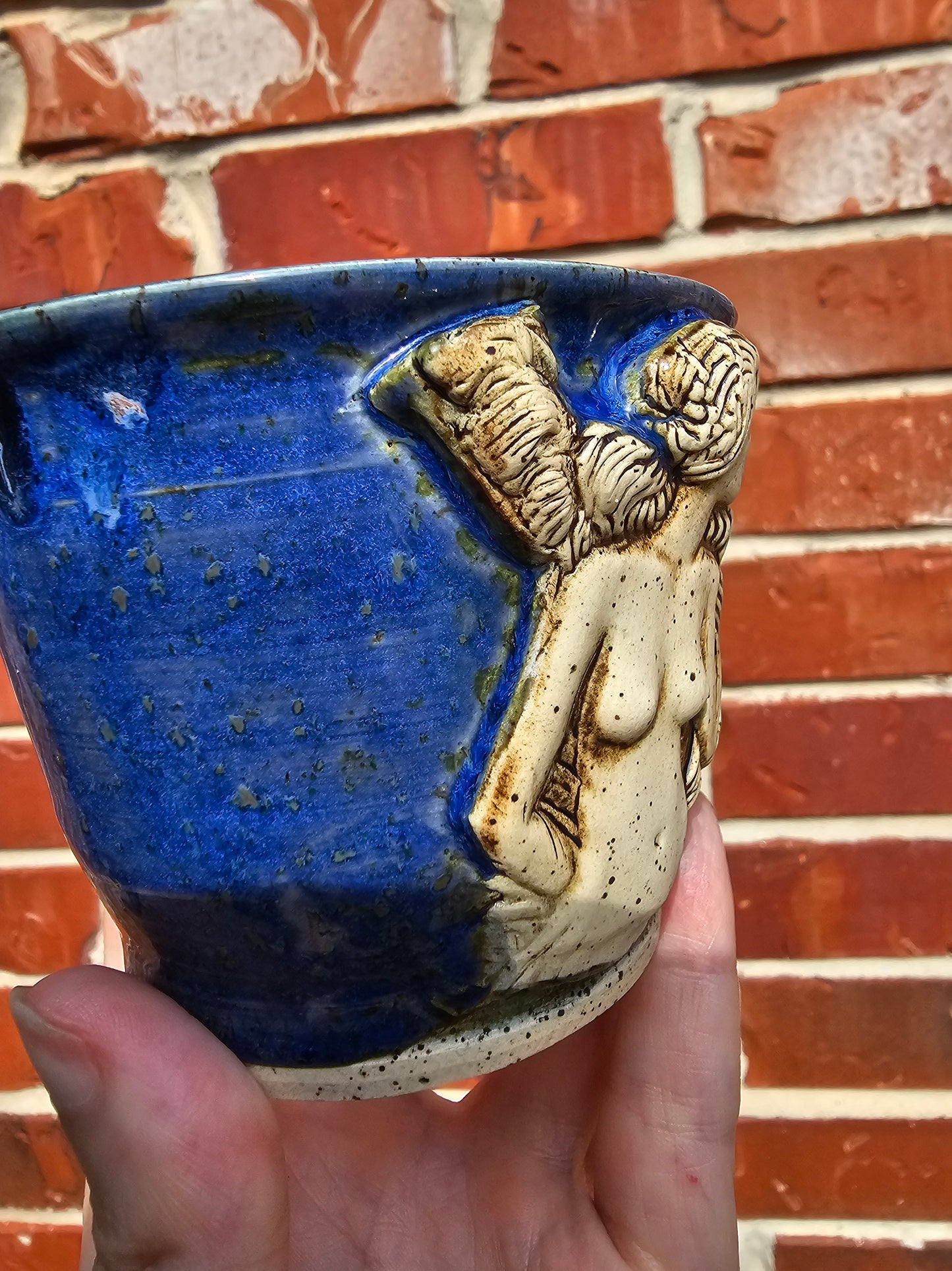 Goddess mermaid cup #1 Starry Night Blue Galaxy