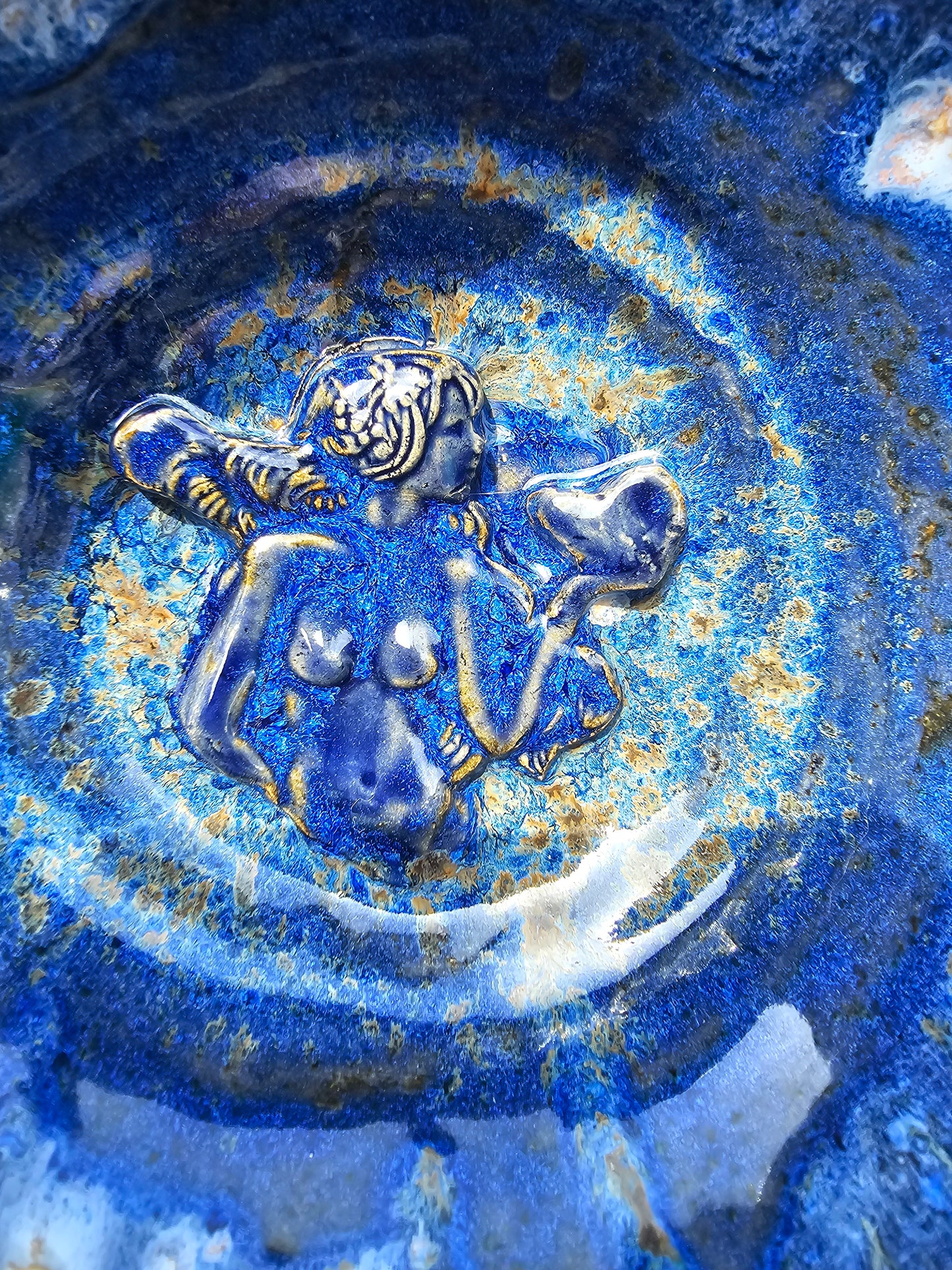 Goddess Bowl Blue Galaxy 6 inch