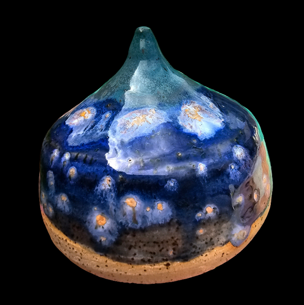Ceramic Starry Night Galaxy Bulb Sculpture