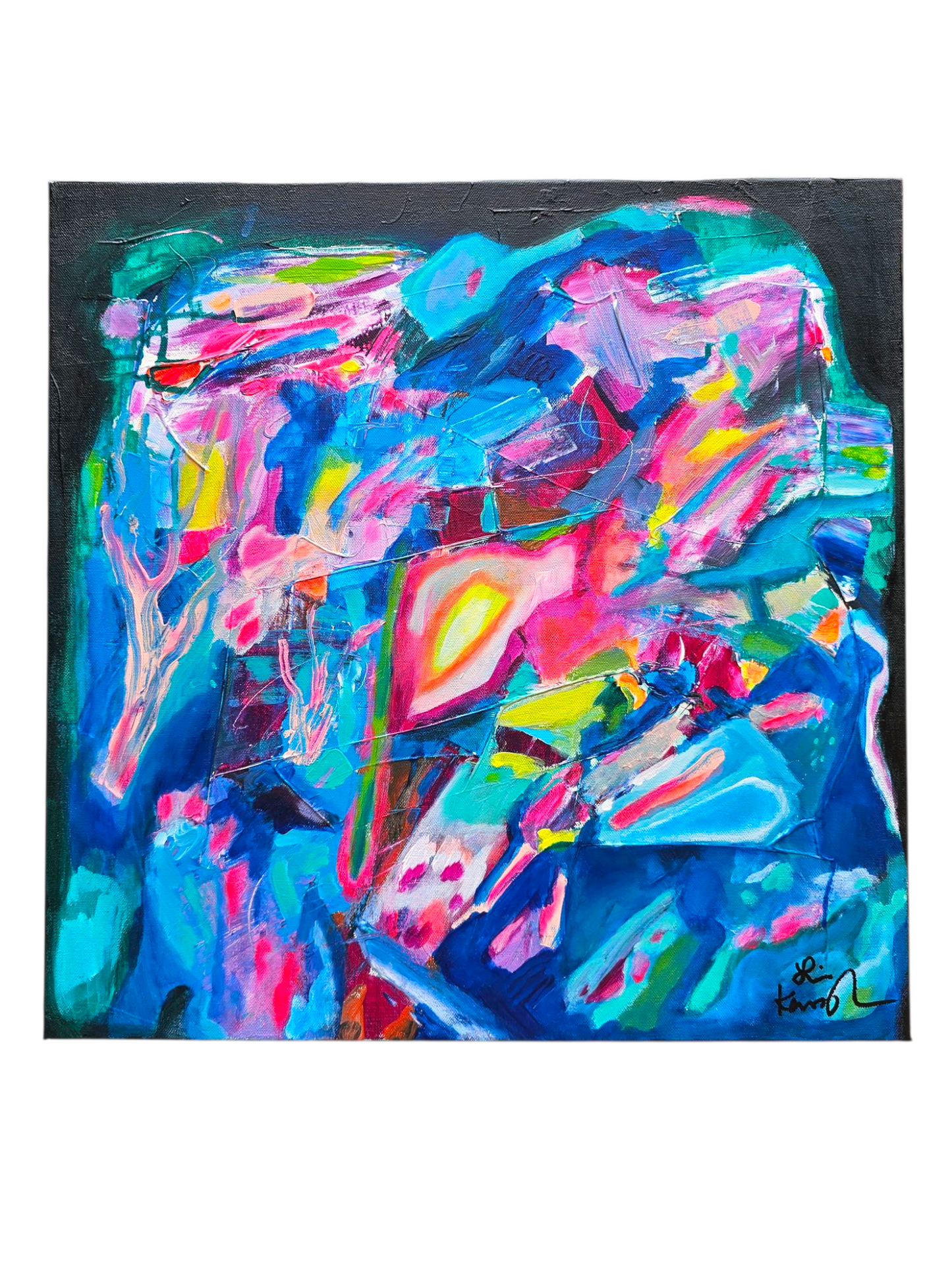 Riches of Babylon Abstract Painting Original 20 x 30 x 1.5 Gallery wrapped