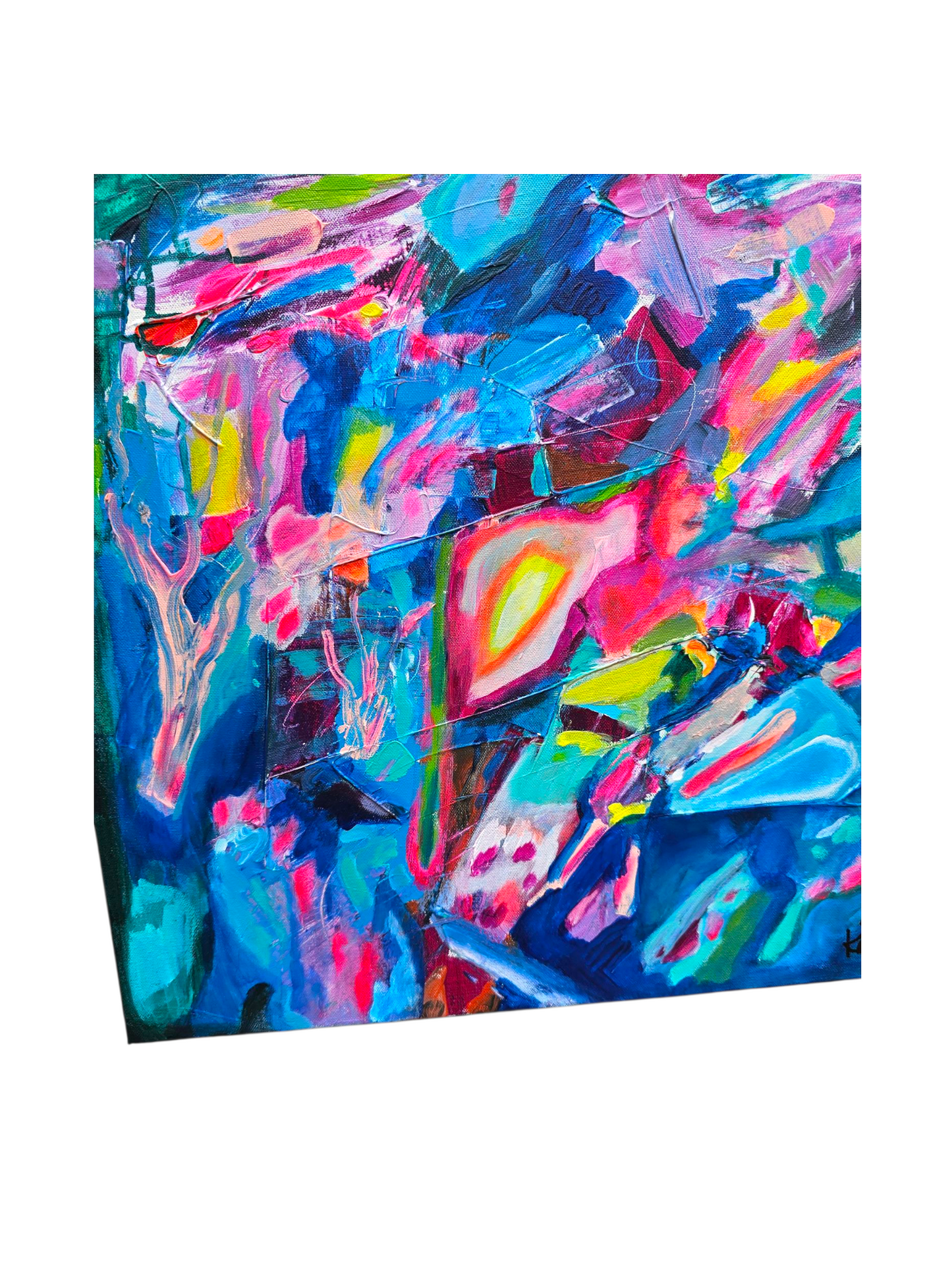 Riches of Babylon Abstract Painting Original 20 x 30 x 1.5 Gallery wrapped