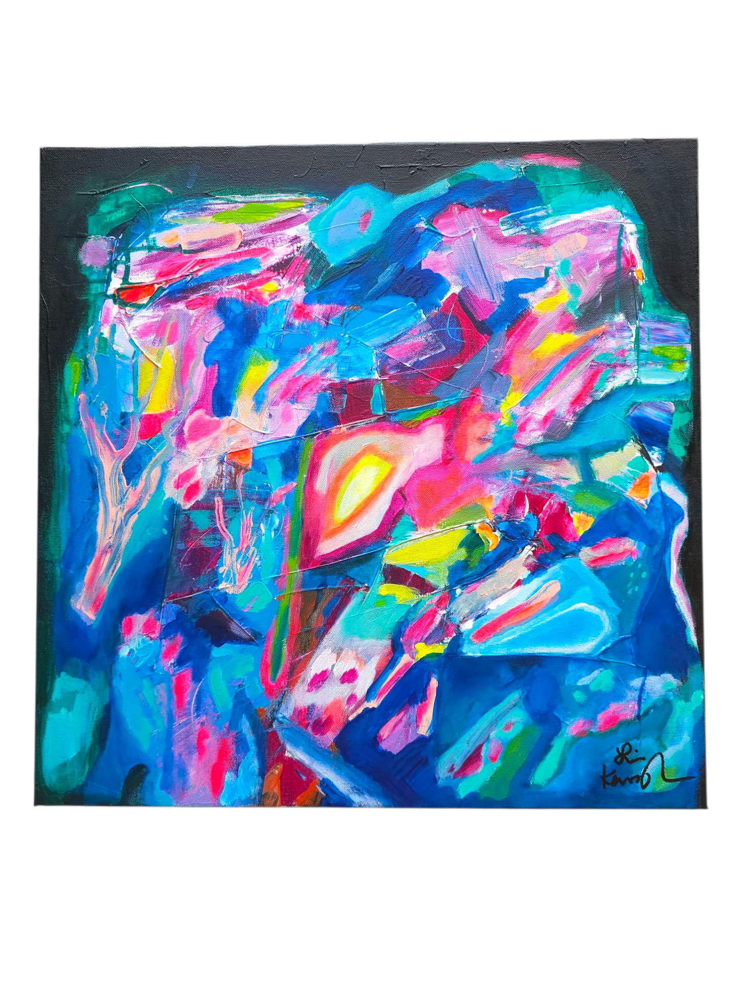 Riches of Babylon Abstract Painting Original 20 x 30 x 1.5 Gallery wrapped