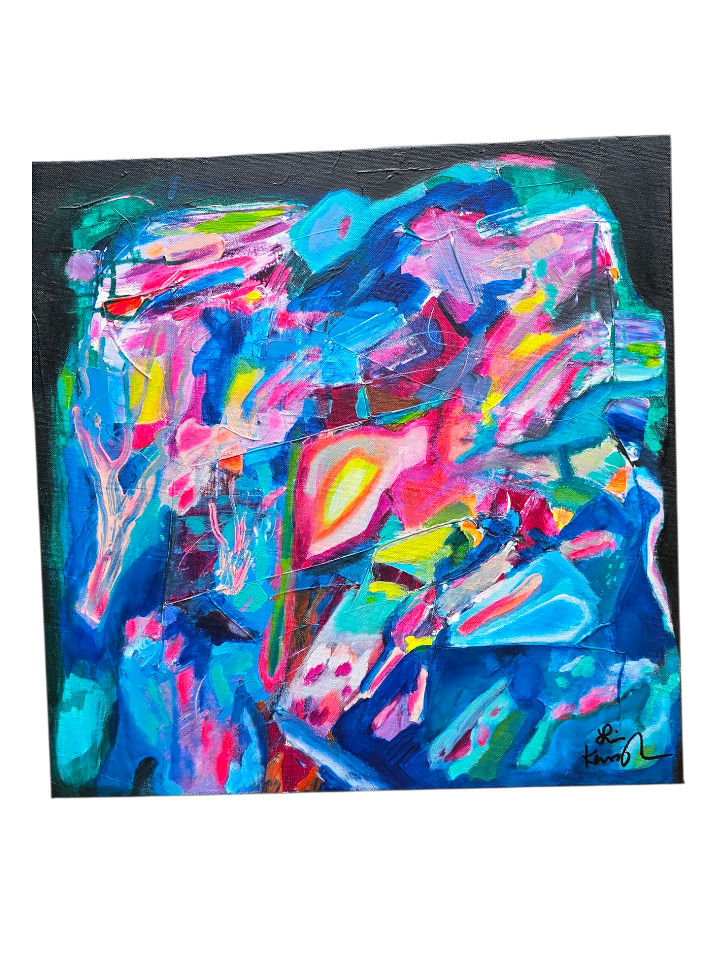 Riches of Babylon Abstract Painting Original 20 x 30 x 1.5 Gallery wrapped