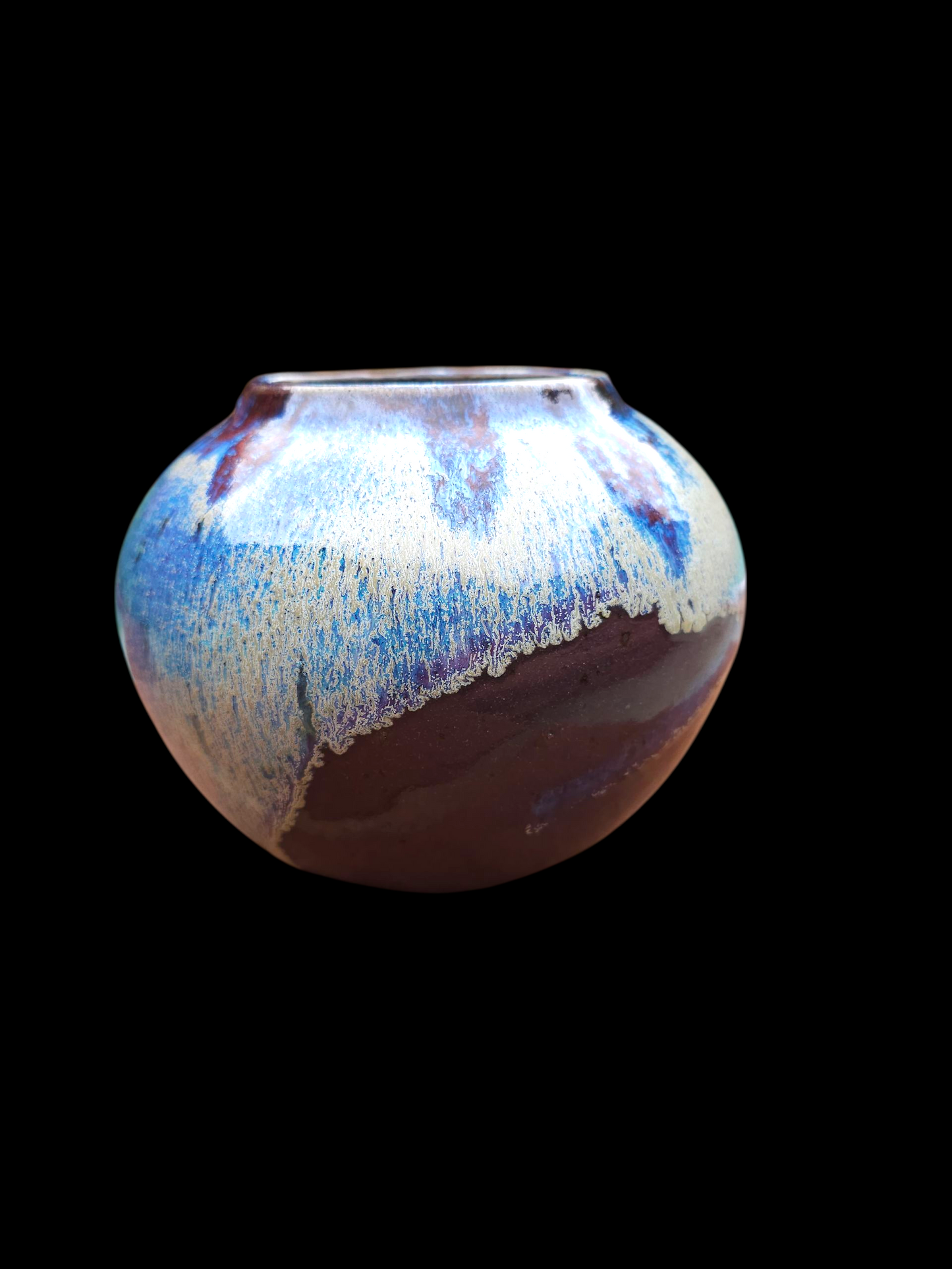Feathers Moonjar 7" x 6"