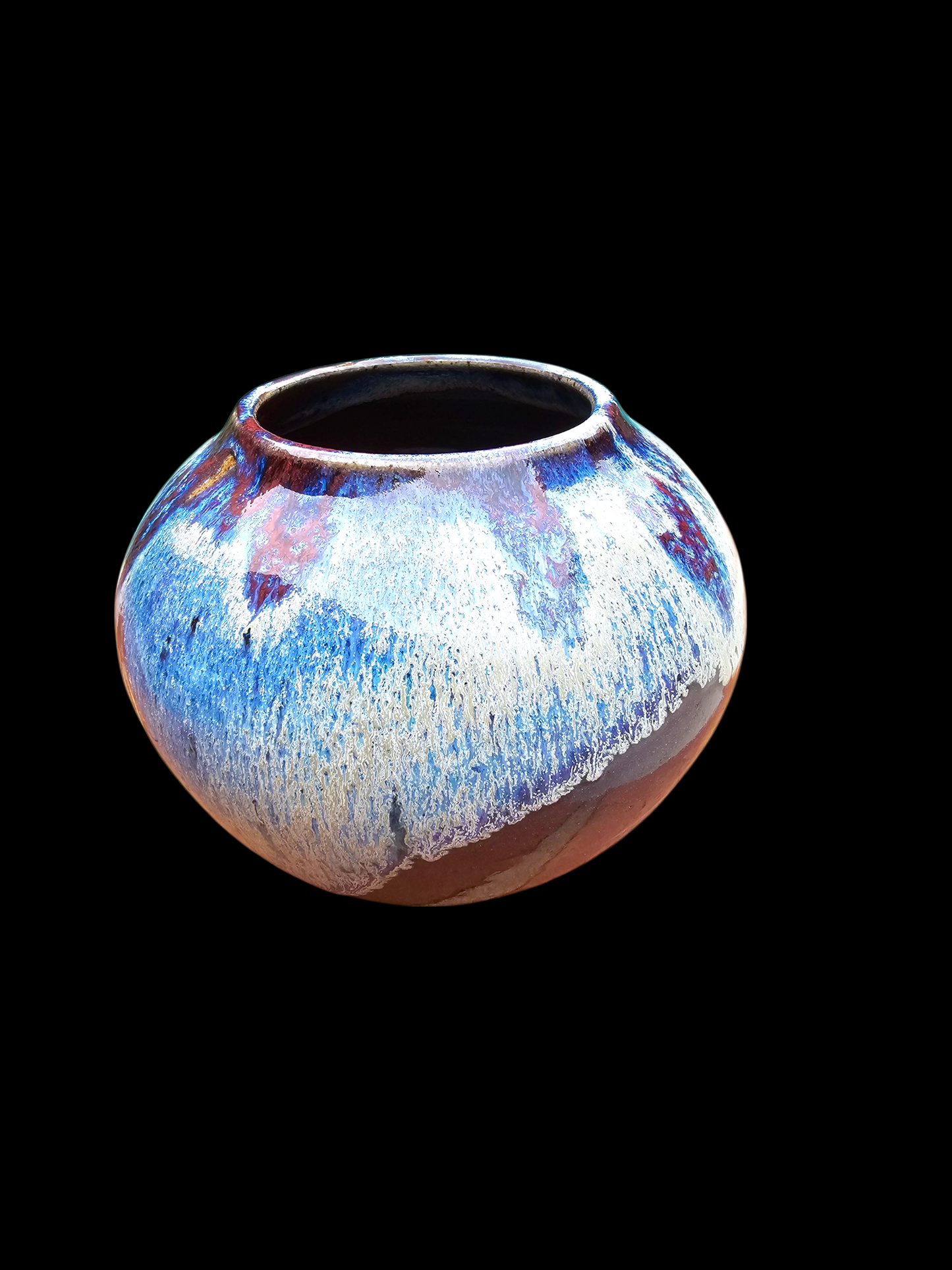 Feathers Moonjar 7" x 6"