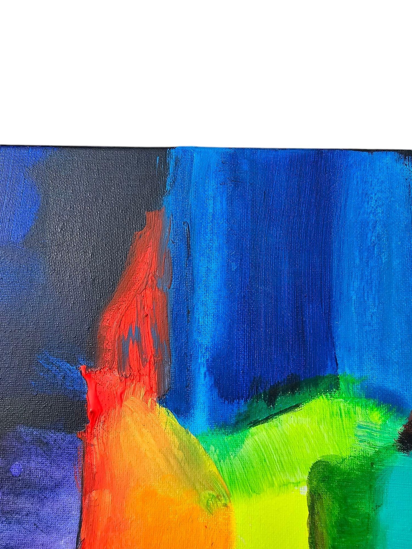 Original Acrylic Canvas Painting: Vibrant Abstract Kaleidoscope Art