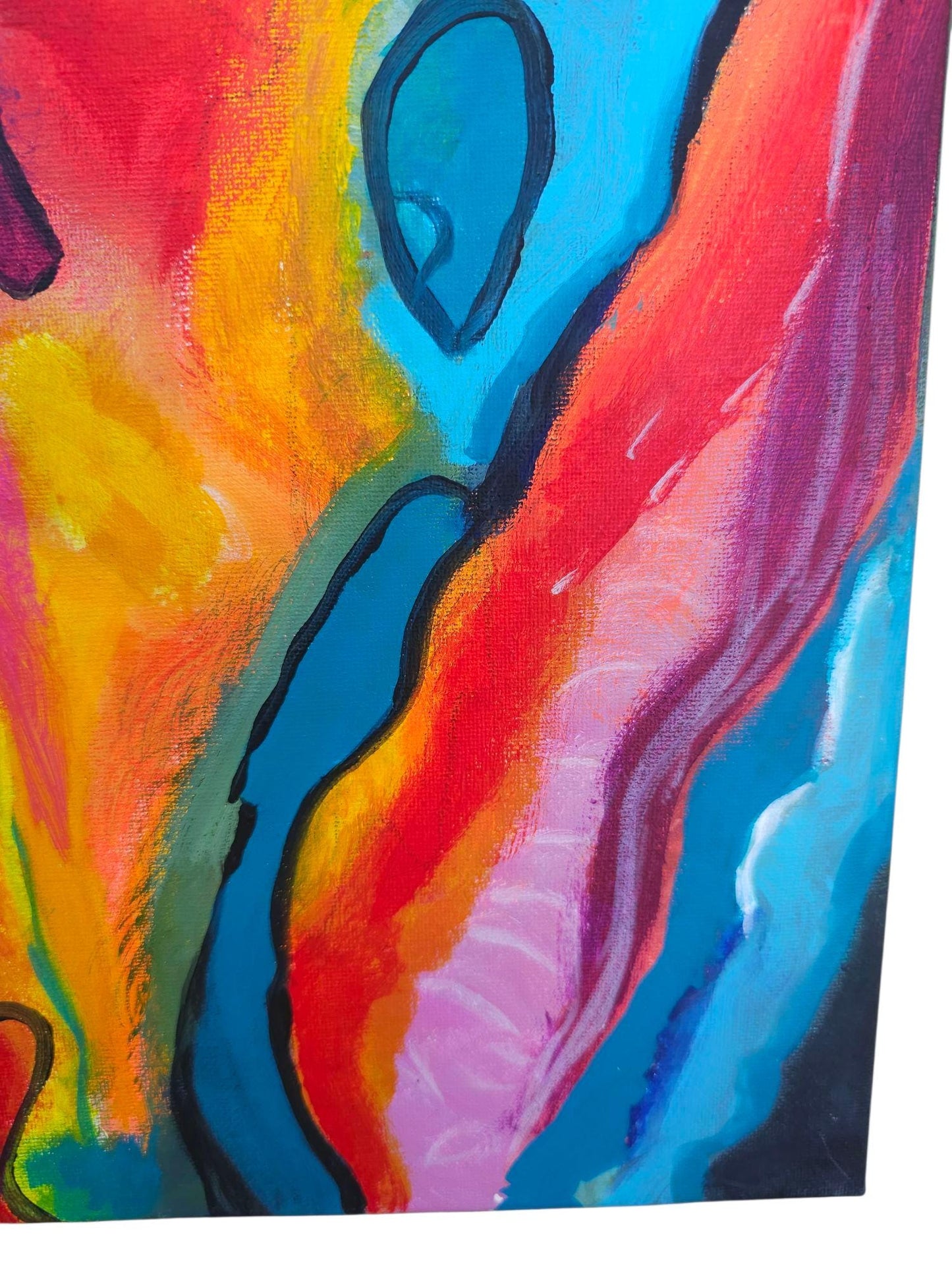 Original Acrylic Painting on Canvas: Vibrant Abstract Impressionist Art