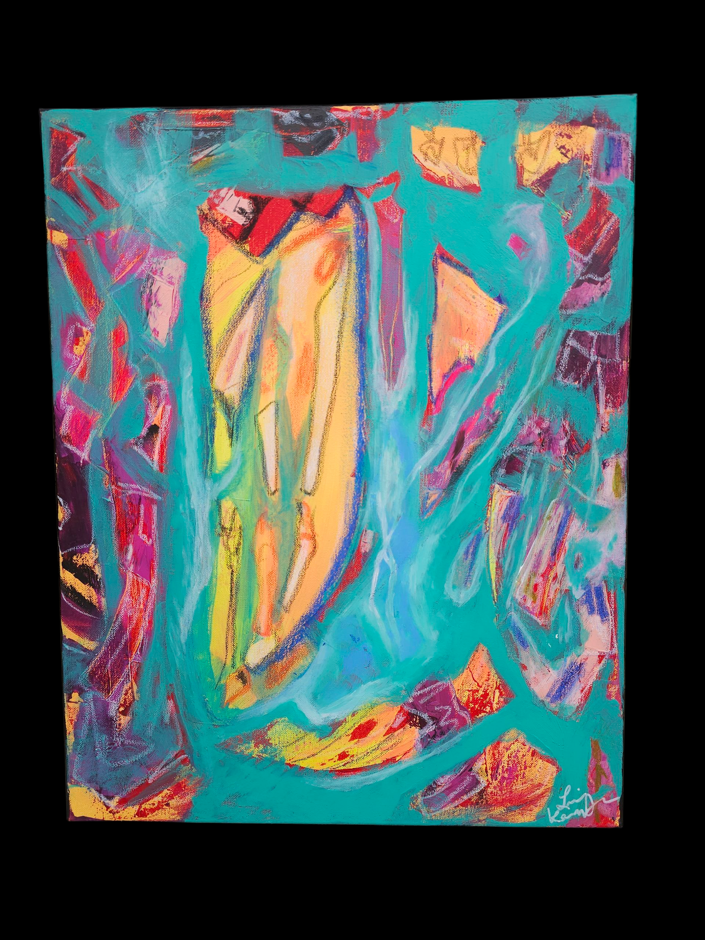 "Archipelago " 16 x 20 original Abstract Painting on stretched canvas