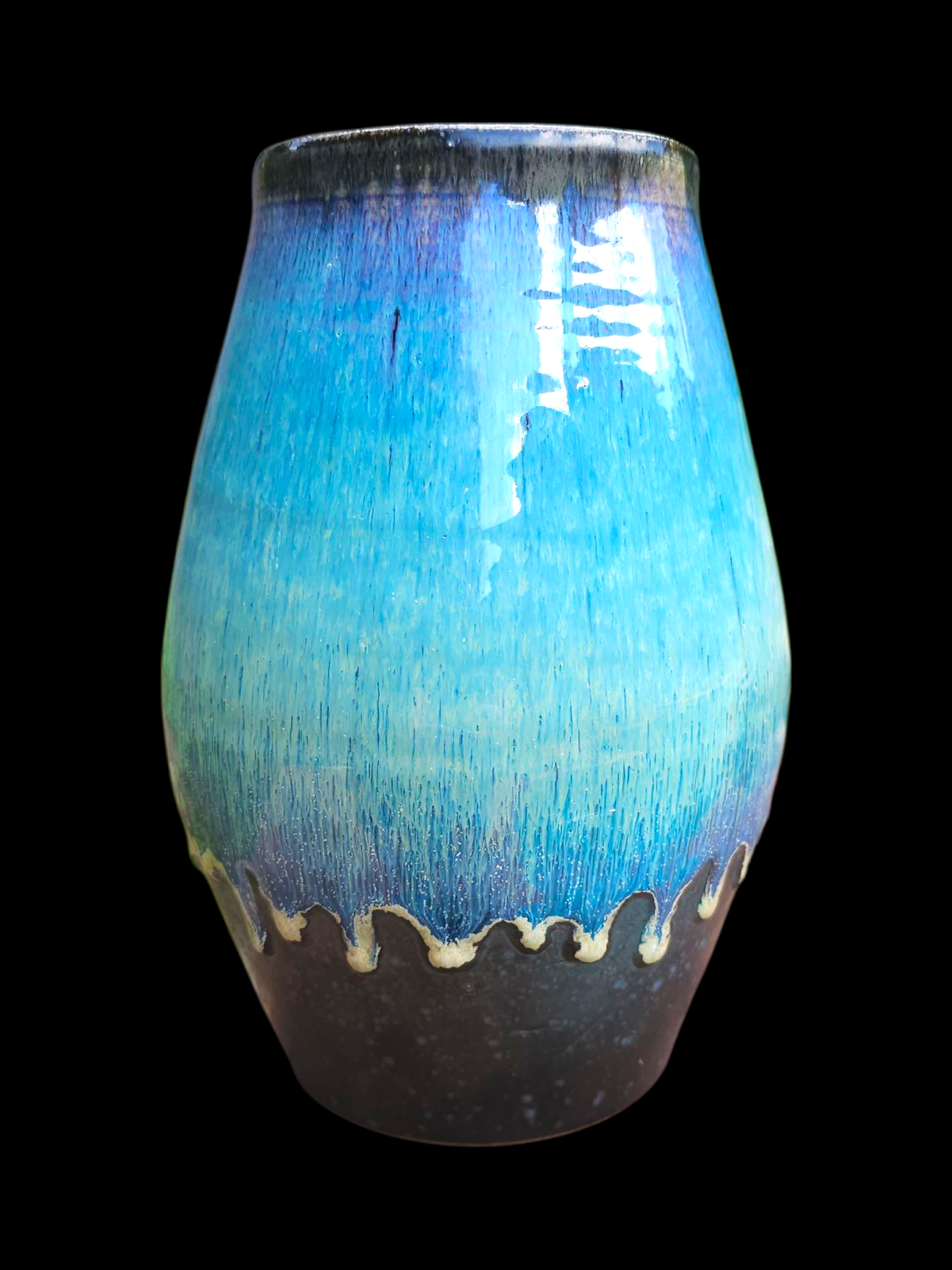 "Lava Lamp" 10" Stoneware Sculptural Vase