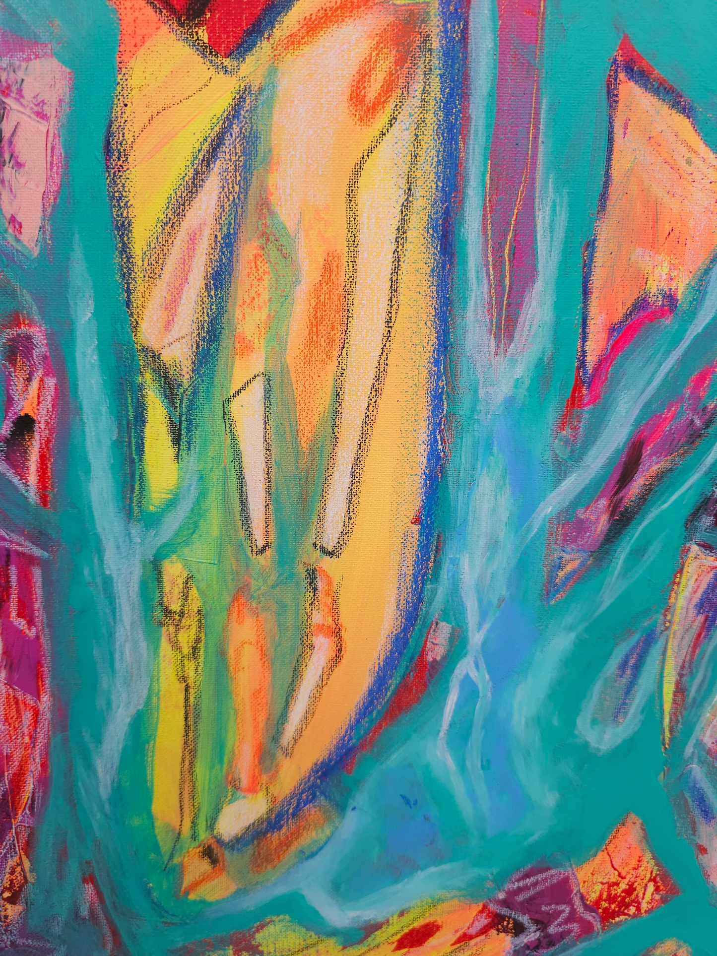 "Archipelago " 16 x 20 original Abstract Painting on stretched canvas