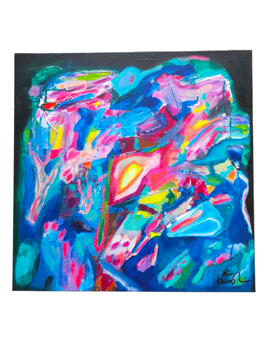 Riches of Babylon Abstract Painting Original 20 x 30 x 1.5 Gallery wrapped