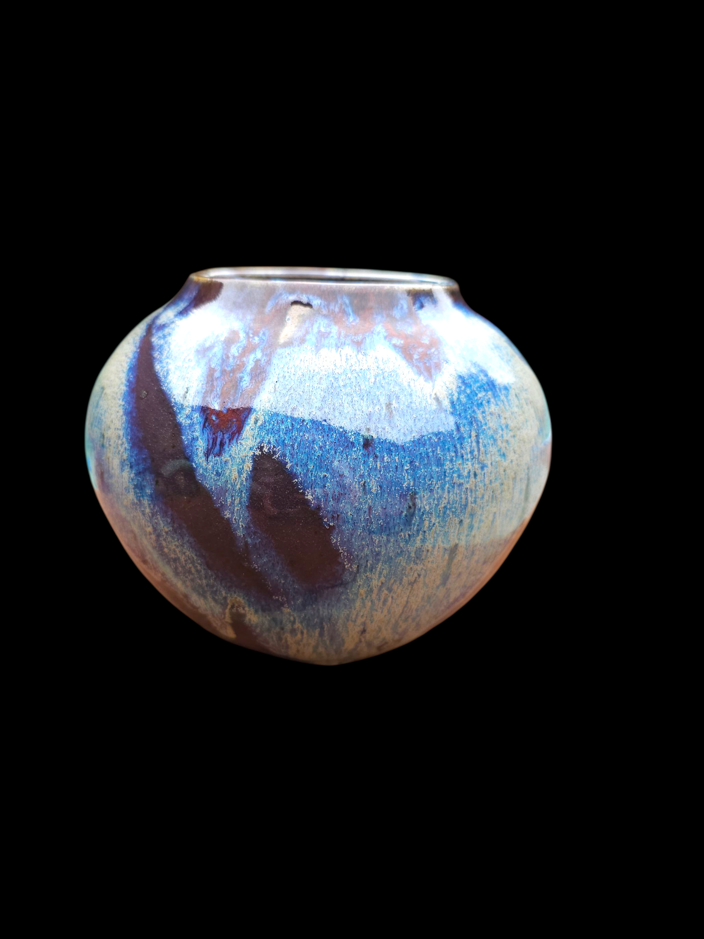 Feathers Moonjar 7" x 6"