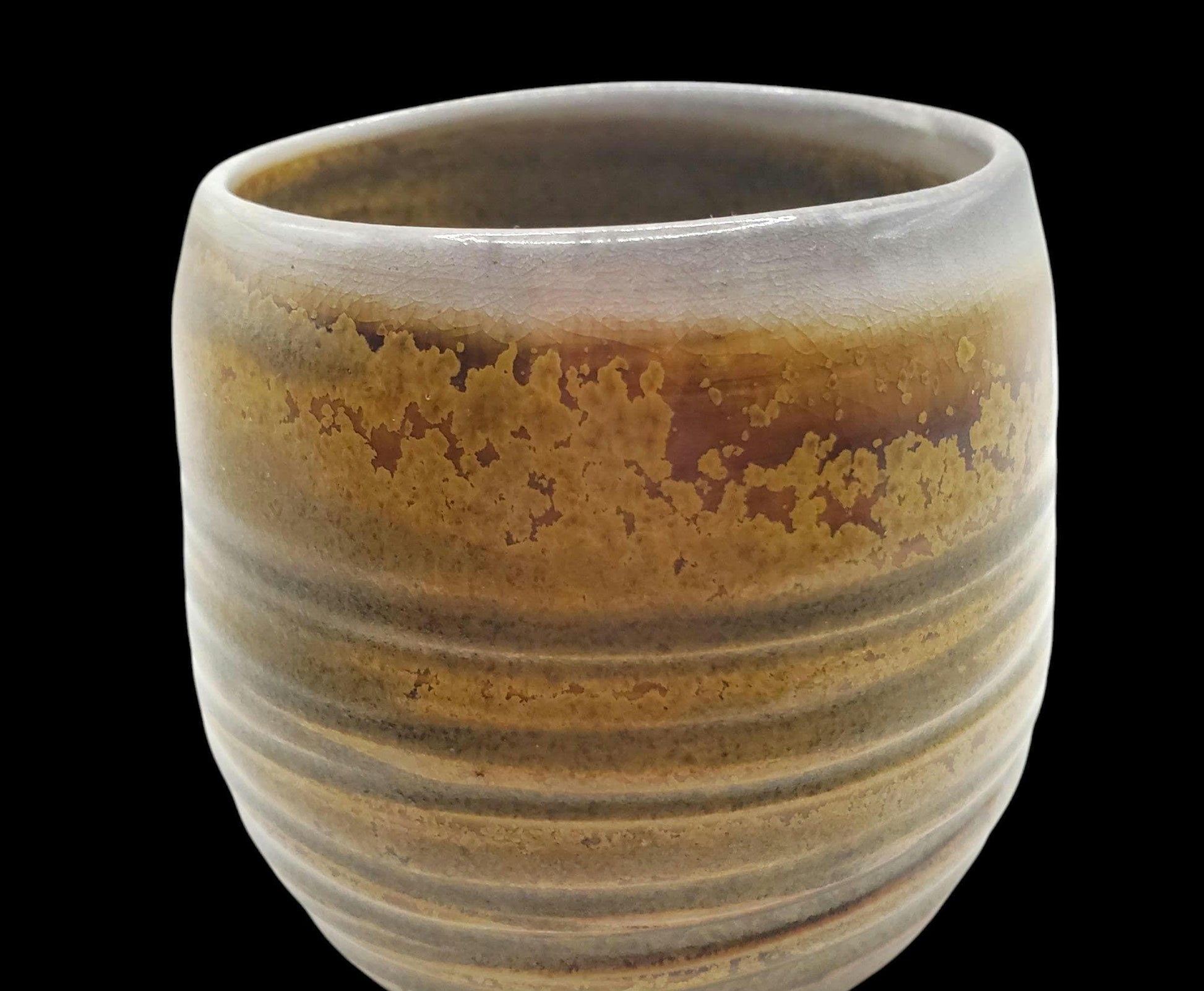 Handmade Soda Fired Ceramic Sipper: Teadust Glaze, 8 oz