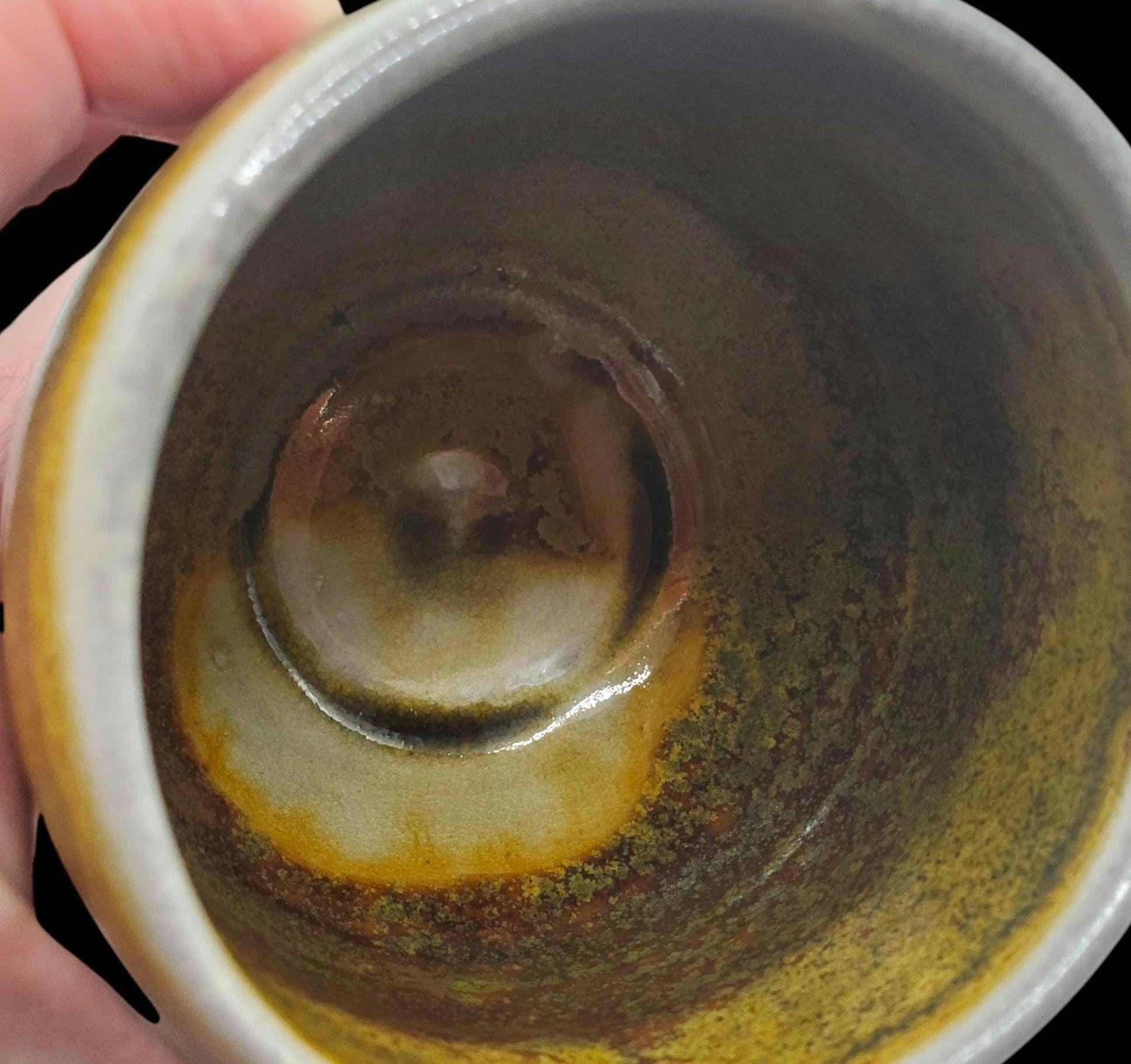 Handmade Soda Fired Ceramic Sipper: Teadust Glaze, 8 oz