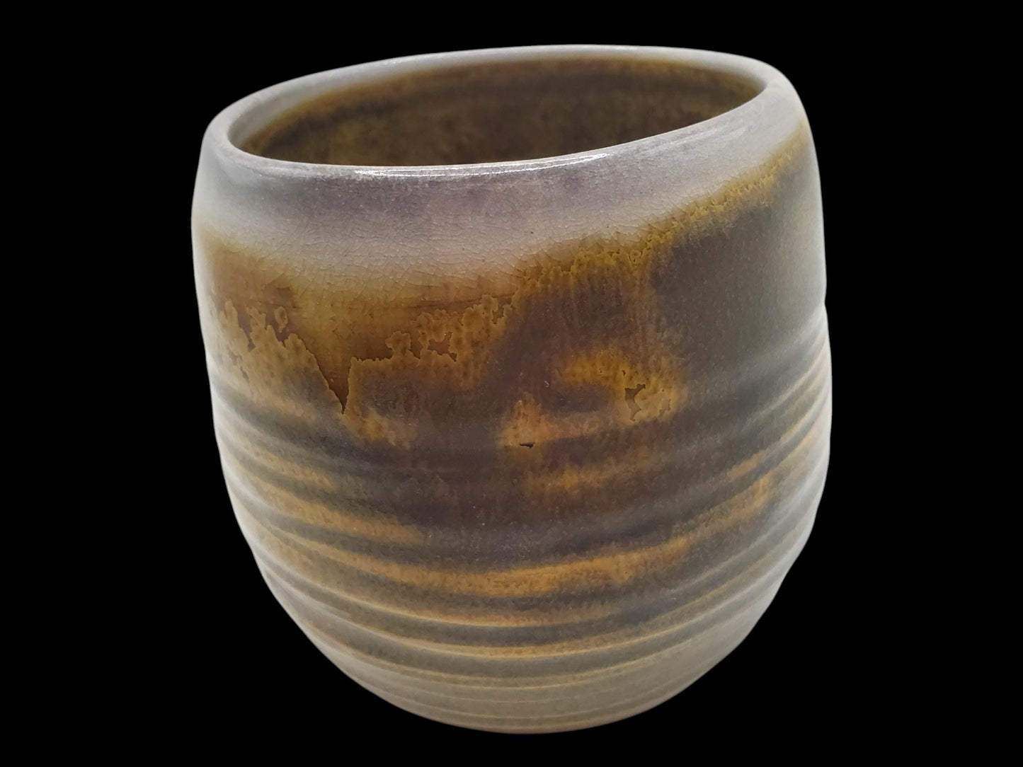 Handmade Soda Fired Ceramic Sipper: Teadust Glaze, 8 oz