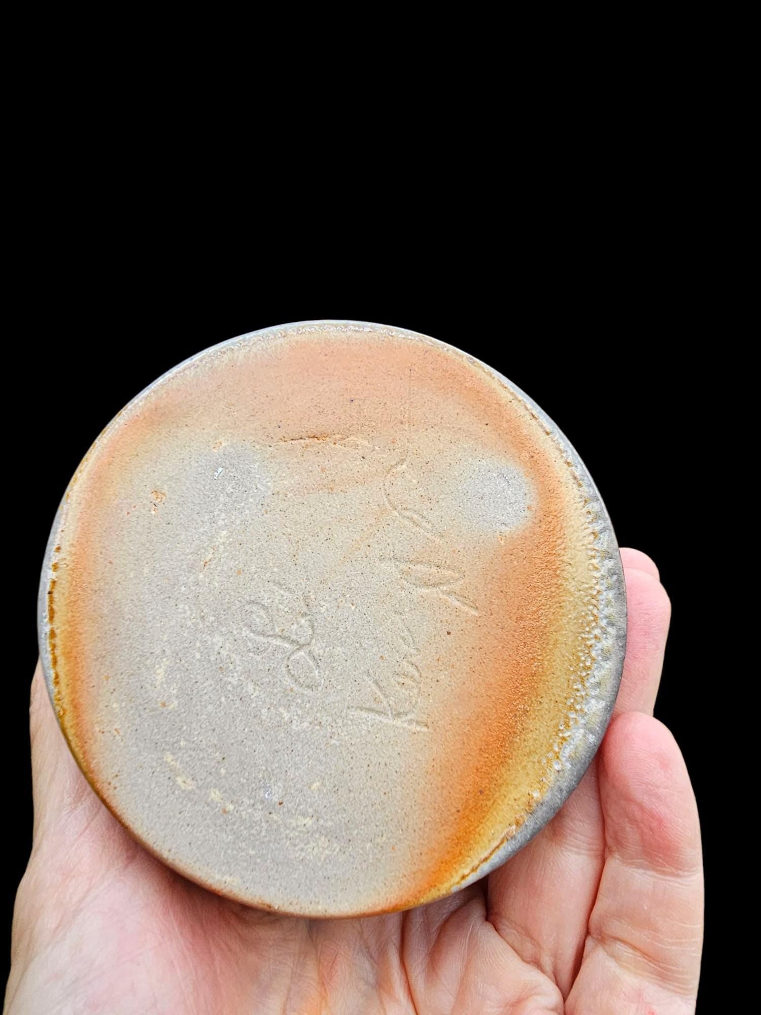 Soda Fired Shino Glazed Ceramic Cup: Handmade Pottery, Earth Tones