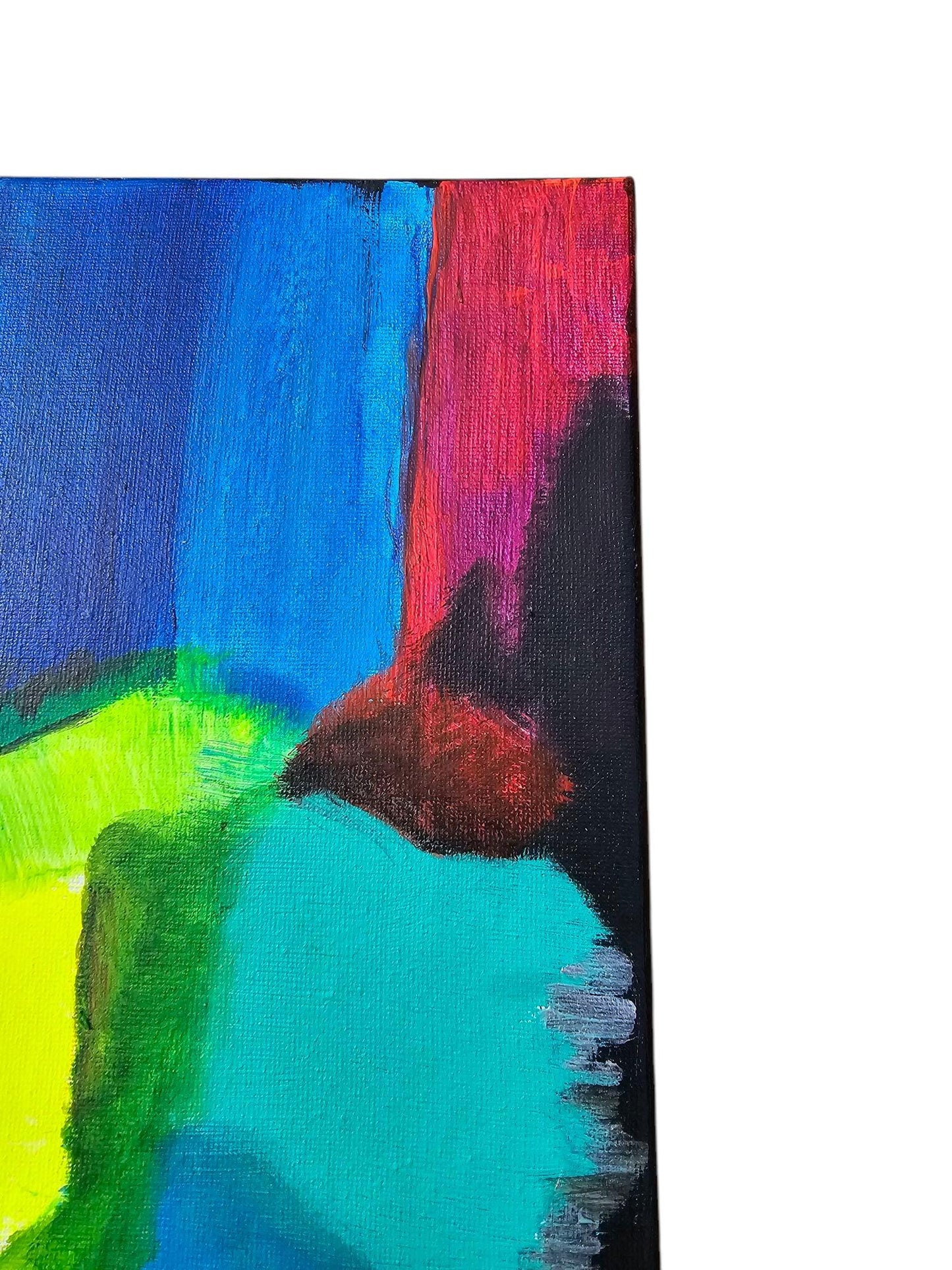 Original Acrylic Canvas Painting: Vibrant Abstract Kaleidoscope Art