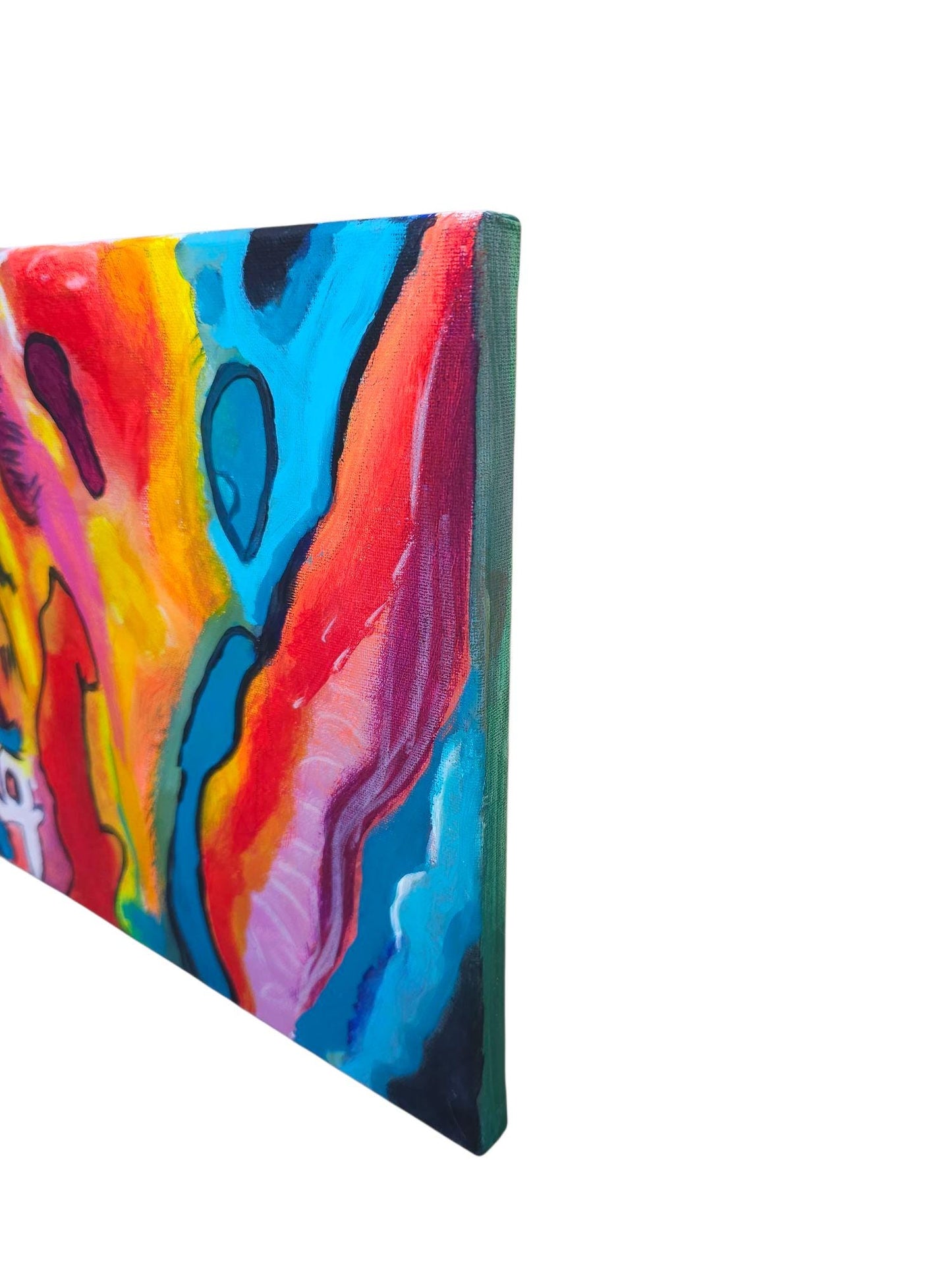 Original Acrylic Painting on Canvas: Vibrant Abstract Impressionist Art