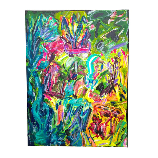 Original Acrylic Painting on Canvas: Abstract Expressionist Art, 18x24