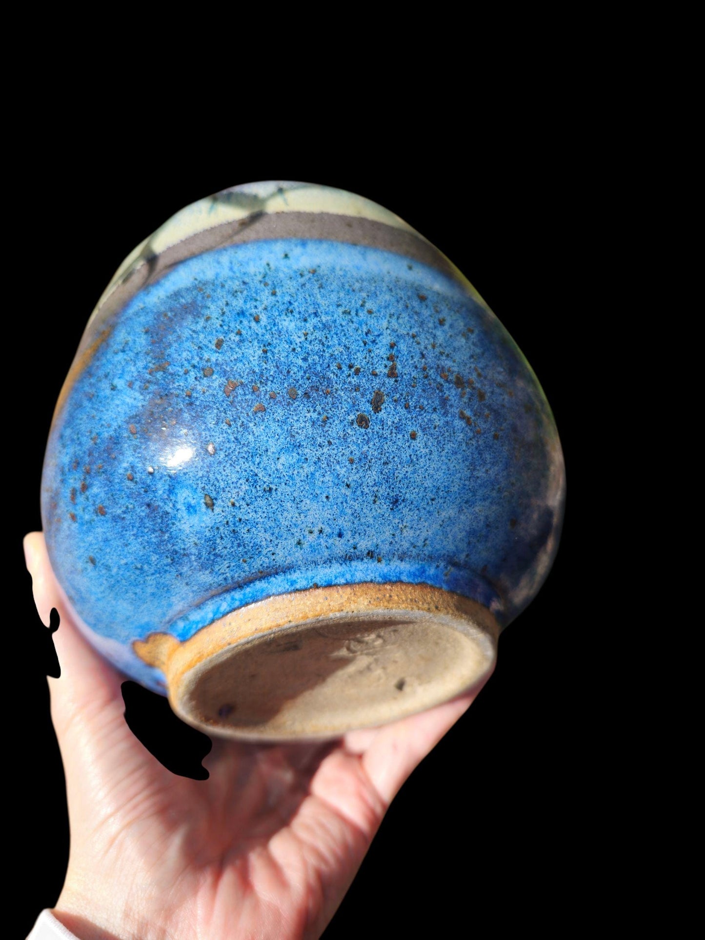 Handmade Ceramic Sculptural Vase Vessel Beachy Ocean Art Pottery, Signed footed