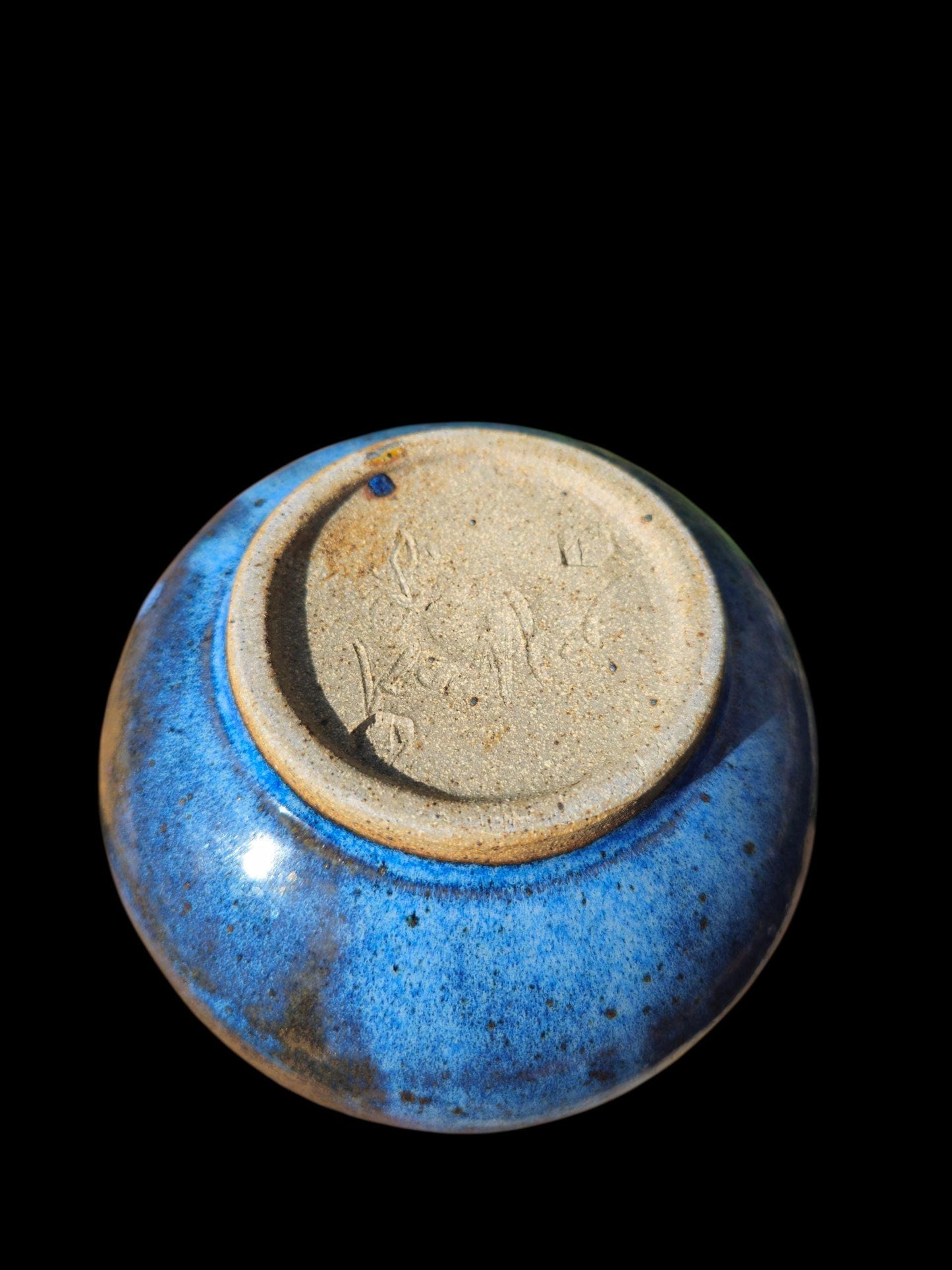 Handmade Ceramic Sculptural Vase Vessel Beachy Ocean Art Pottery, Signed footed