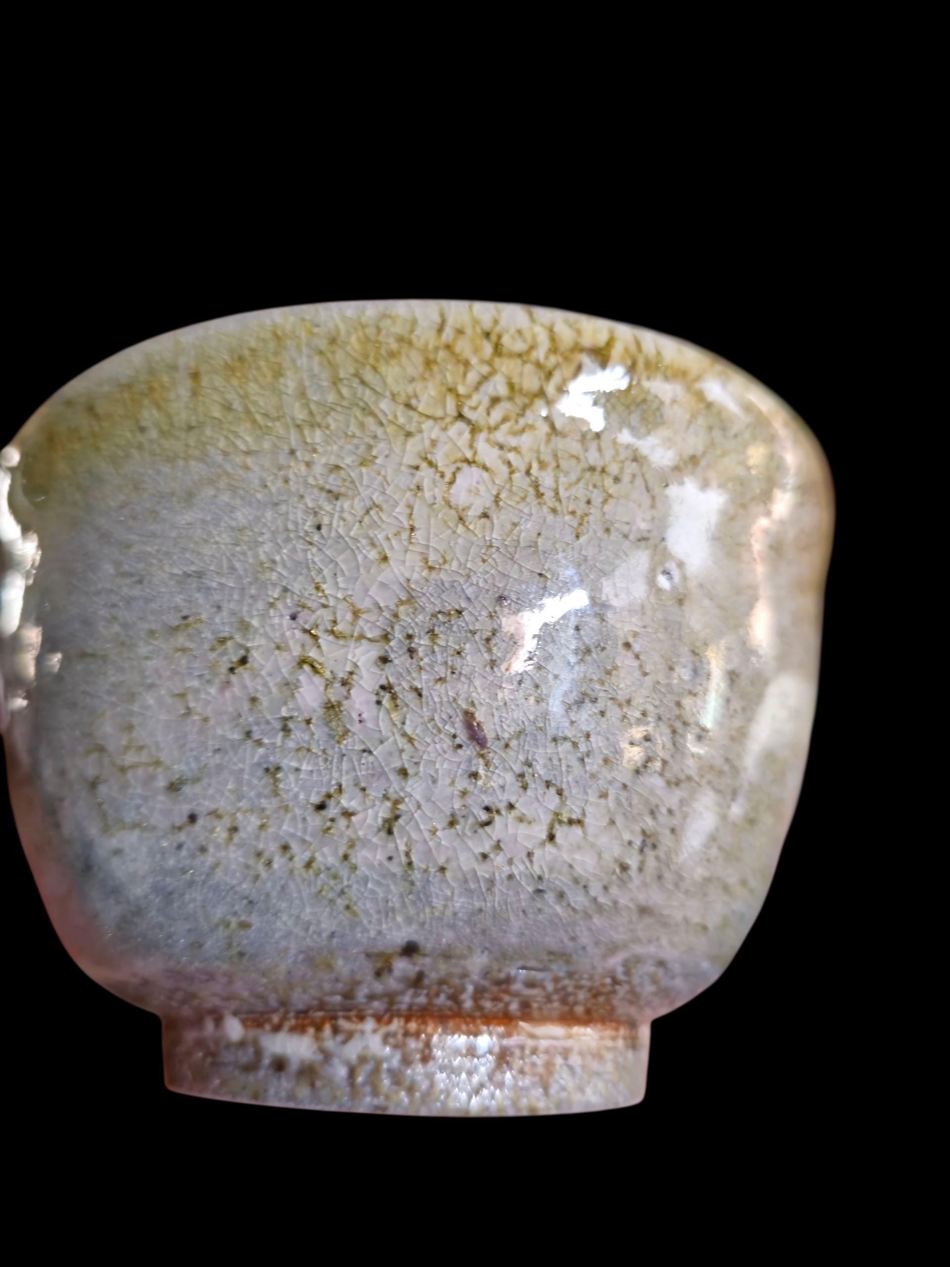 Soda Fired Chawan Matcha Tea bowl Handmade Shino Glaze Teabowl ceremony #2