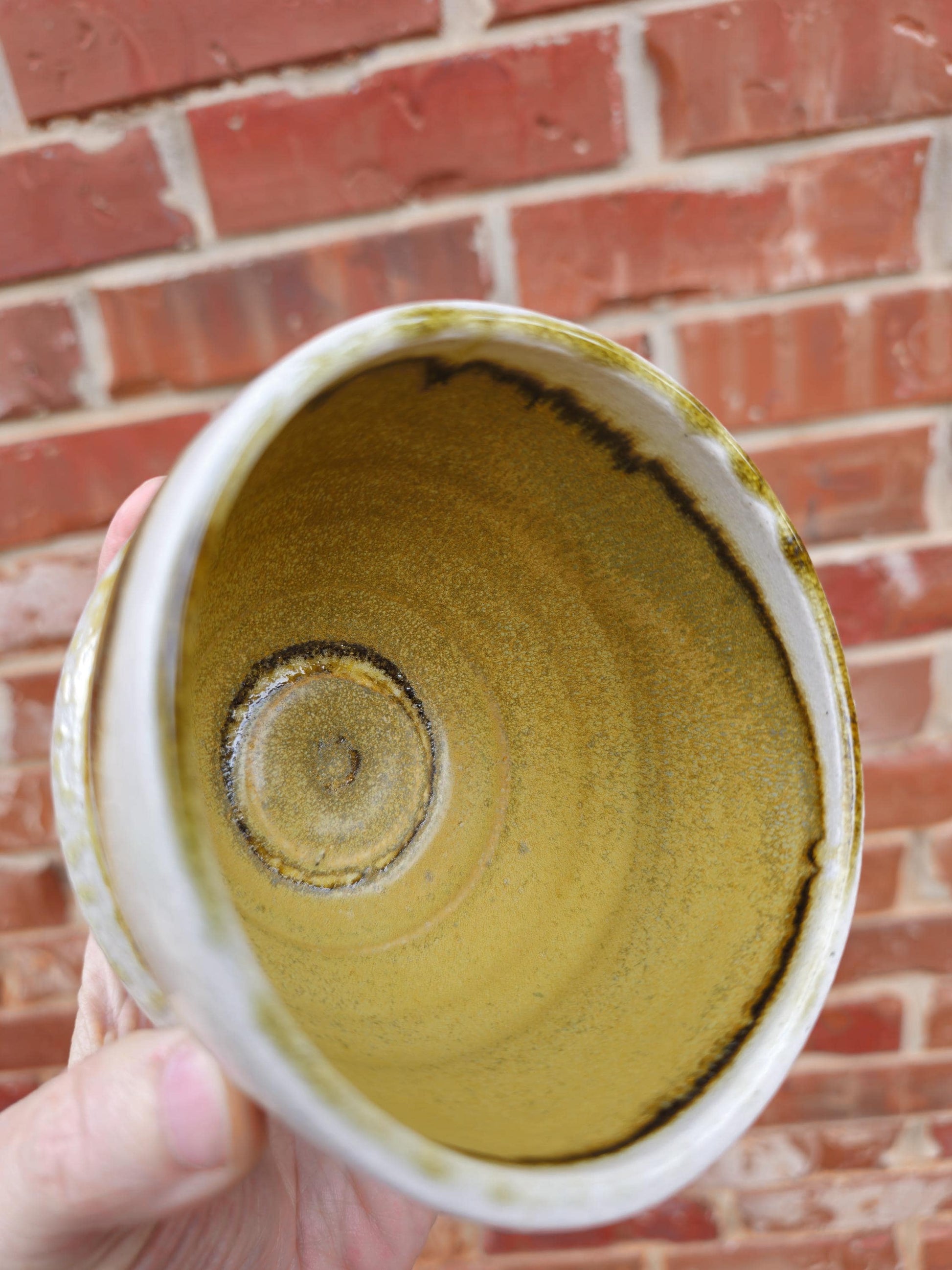 Handmade Chawan Tea Bowl – soda fired stamped Stoneware, Japanese-Inspired 4 x 3" matcha bowl