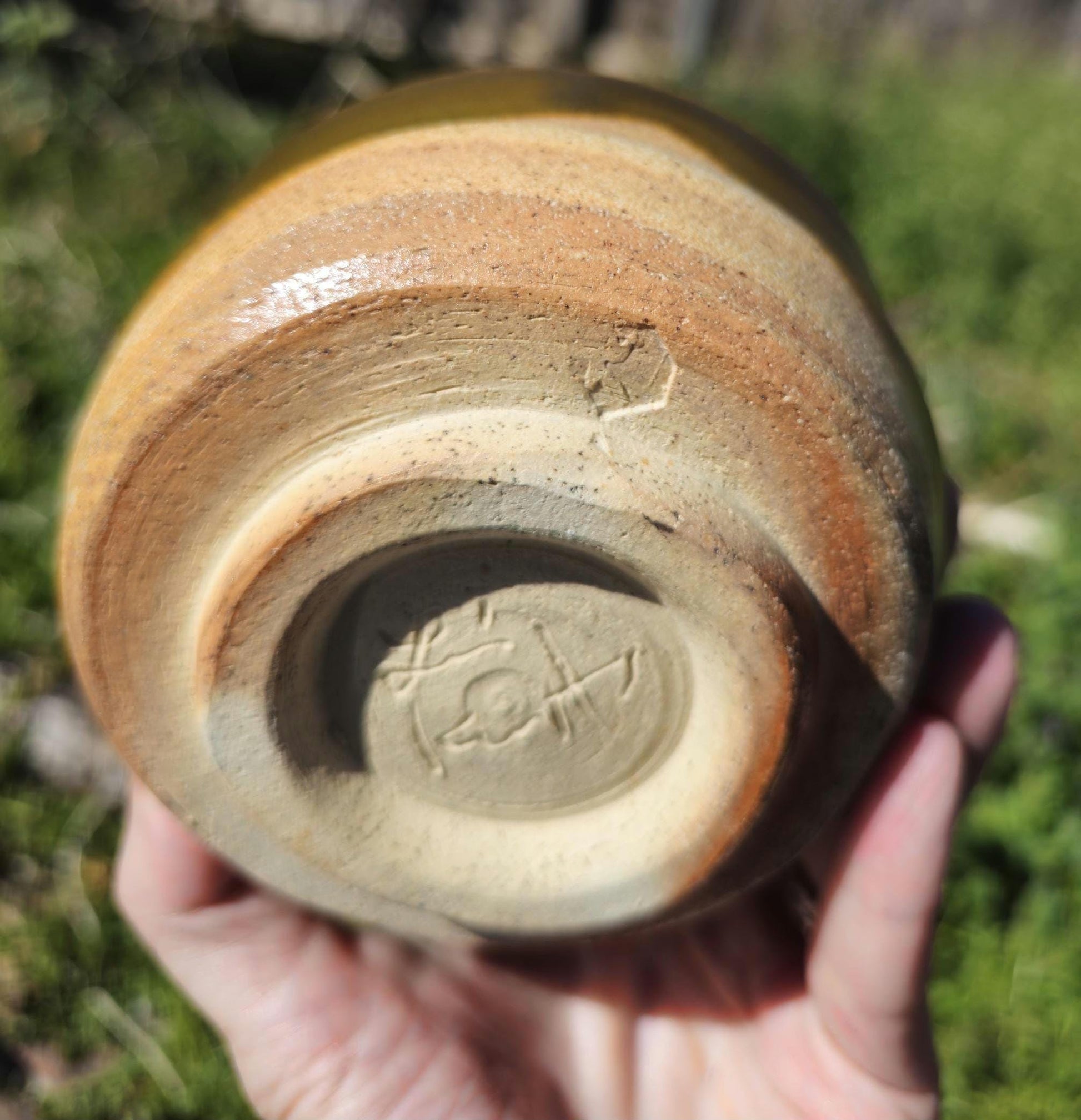 Handmade Soda Fired Teadust Glaze Stoneware Chawan Tea Bowl
