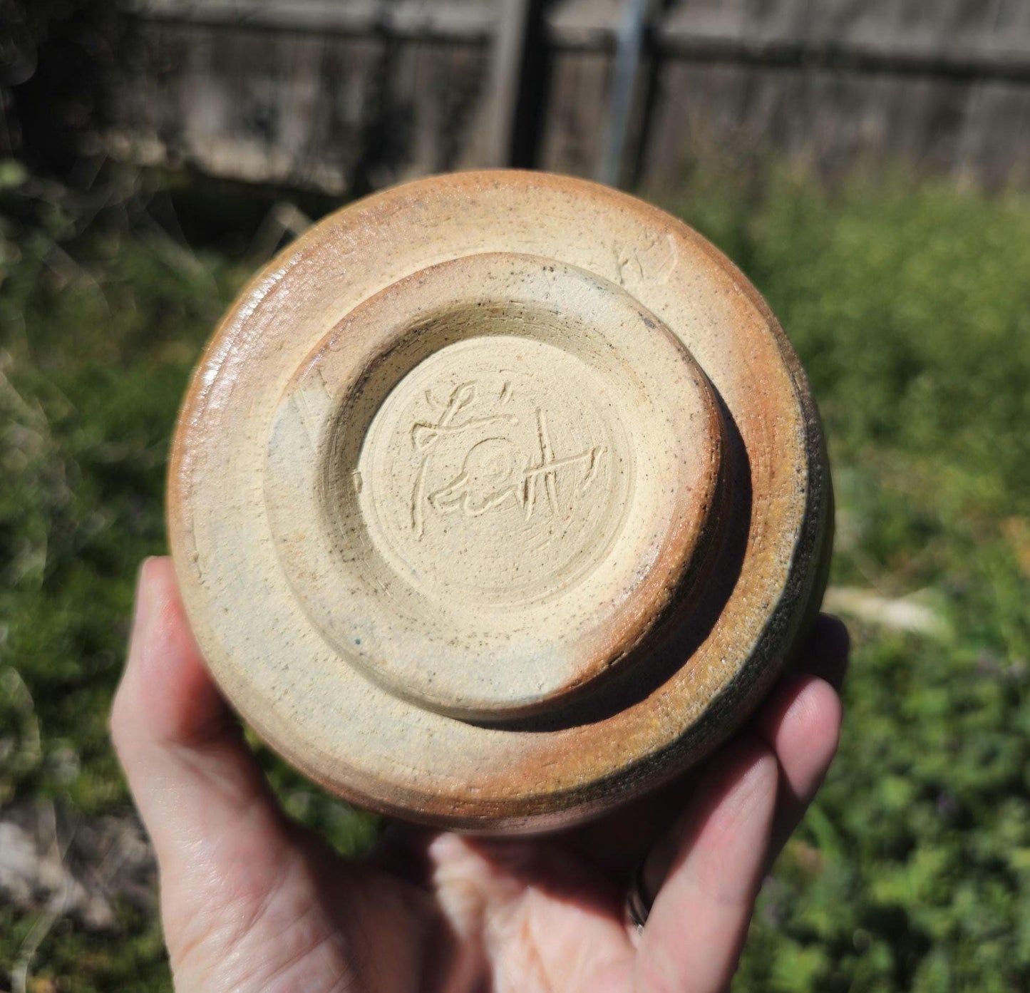 Handmade Soda Fired Teadust Glaze Stoneware Chawan Tea Bowl