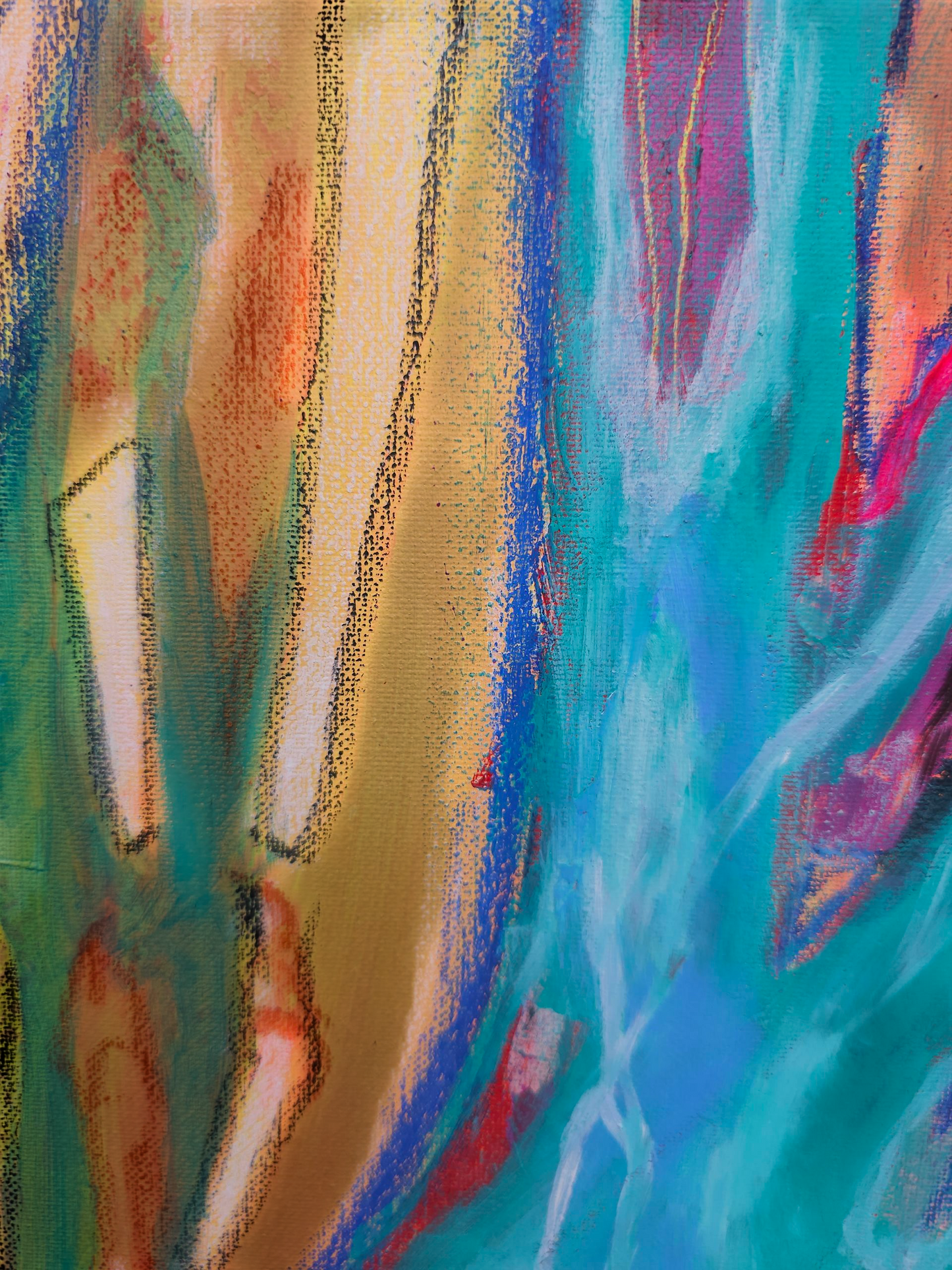 "Archipelago " 16 x 20 original Abstract Painting on stretched canvas