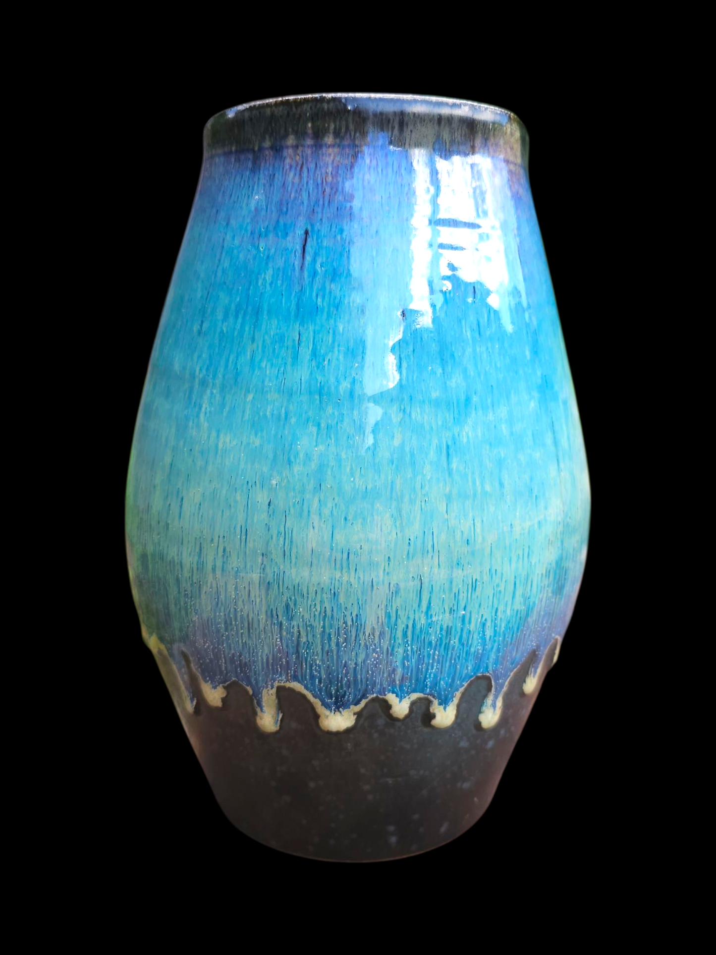 "Lava Lamp" 10" Stoneware Sculptural Vase