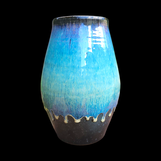 "Lava Lamp" 10" Stoneware Sculptural Vase