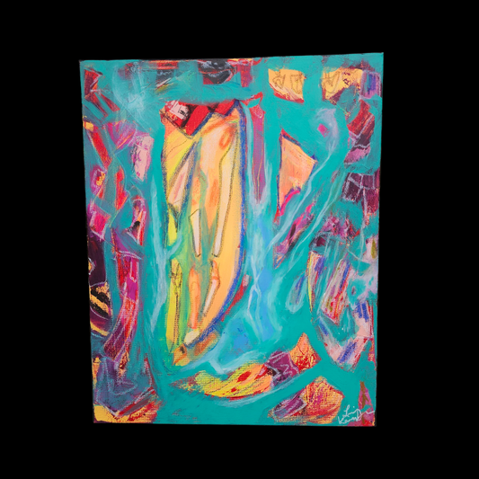 "Archipelago " 16 x 20 original Abstract Painting on stretched canvas